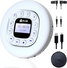 CD player portátil KLIM Journey Discman, transmissor Bluetooth+FM, SD/MP3, branco comprar usado  Enviando para Brazil