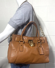 :MICHAEL KORS Hamilton Bolsa de Couro com Fechadura Média e Chave Bolsa de Ombro/Bolsa de Ombro Brn comprar usado  Enviando para Brazil