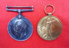 Ww1 medal pair for sale  MIDDLEWICH