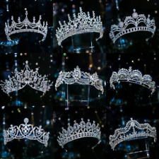 Tiara de noiva de cristal de luxo coroa strass peças de cabeça acessórios para cabelo de casamento comprar usado  Enviando para Brazil