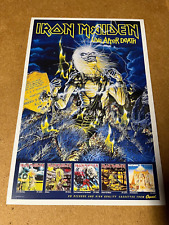 Pôster promocional cartolina Iron Maiden Live After Death 1985 12 x 18", usado comprar usado  Enviando para Brazil