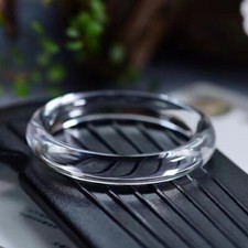 Pulseira feminina de quartzo cristal branco natural l diâmetro interno 58mm comprar usado  Enviando para Brazil