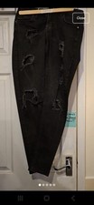 Ladies black ripped for sale  LEEK
