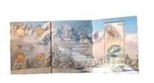 Olimpíadas de Inverno em Sochi. Álbum comemorativo. Moedas 4 + nota. , usado comprar usado  Enviando para Brazil