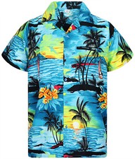 Funky chemise hawaïenne d'occasion  Expédié en France
