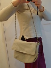 Sac cuir beige d'occasion  Nice-