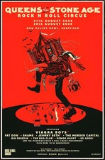 QUEENS OF THE STONE AGE Rock N Roll Circus UK 2025 Edição Limitada Novo Cartaz RARO! QOTSA comprar usado  Enviando para Brazil