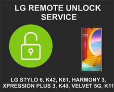 Desbloqueio de rede LG, Stylo 6, K42, K61, Harmony 3, Xpression Plus 3, K40, Velvet 5 comprar usado  Enviando para Brazil