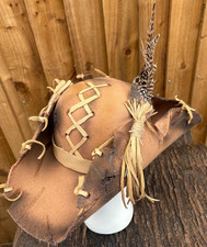 Beige distressed tricorn for sale  PETERBOROUGH