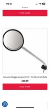 Vespa wing mirror for sale  LONDON