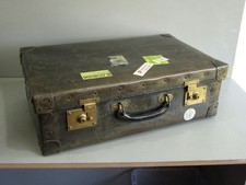 Antique brown suitcase for sale  BATH