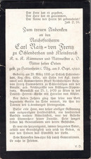 Sterbekarte carl raiz gebraucht kaufen  Bad Zwischenahn