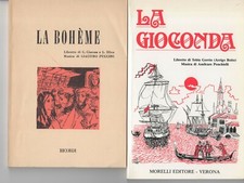 Cinque libretti opera usato  Carpi
