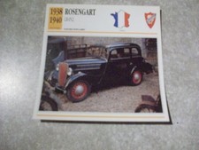 Carte fiche rosengart d'occasion  Avesnes-le-Comte