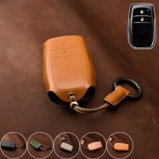 Capa de couro genuíno chave de carro para Toyota Hilux Fortuner Highlander Prado comprar usado  Enviando para Brazil