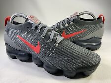 Usado, Nike Air Vapormax Flyknit 3 ferro cinza antracite pista vermelha masculina tamanho 8 CT1270-001 comprar usado  Enviando para Brazil