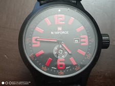 Relógio de pulso usado Naviforce NF9057M preto/vermelho funciona, usado comprar usado  Enviando para Brazil