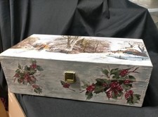 Scatola decorata legno usato  Valdilana