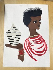 Broderie africaine stylisée d'occasion  Valence