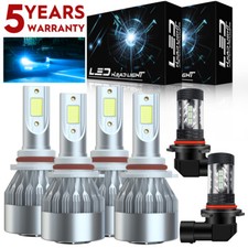 6x Faro LED Azul + Luz Antiniebla Bombilla Alta/Baja Para Chrysler 300 2005-2010 8000K segunda mano  Embacar hacia Mexico