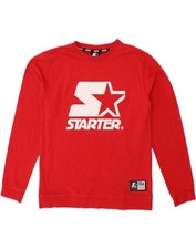 Moletom gráfico STARTER masculino BLACK LABEL 12-13 anos algodão vermelho BU11, usado comprar usado  Enviando para Brazil