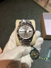 Rolex datejust silver for sale  BURY