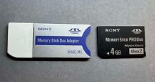 Adaptador Sony Memory Stick Pro Duo MSAC-M2+Sony Memory Stick PRO Duo Mark2 4 GB comprar usado  Enviando para Brazil