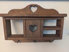 Vtg wooden heart for sale  Ney