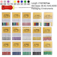 Dental Stainless Steel Endodontic Root Canal H/K/R Files 21/25/31mm Hand Use na sprzedaż  Wysyłka do Poland