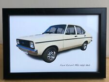 Fotografia Ford Escort Mk2 1300 1980 - 4 x 6 polegadas em moldura preta ou branca comprar usado  Enviando para Brazil