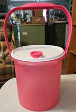 Usado, NOVO Tupperware 5 Litros Jumbo Canister Handle Pink Punch piquenique almoço  comprar usado  Enviando para Brazil