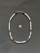 Aquamarin turmalin kette gebraucht kaufen  Eching