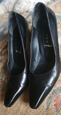 Gina black leather for sale  PRESTATYN