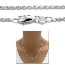 Colar de corrente de prata esterlina 925 corte diâmetro corda 1,5 mm (030 Guage), usado comprar usado  Enviando para Brazil