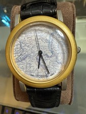 Relógio masculino vintage mapa fóssil - Funcionando comprar usado  Enviando para Brazil