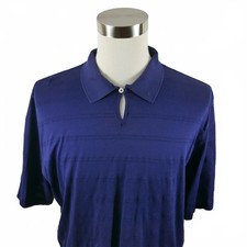 Camisa polo masculina listrada azul marinho algodão pima Ralph Lauren tamanho XL comprar usado  Enviando para Brazil