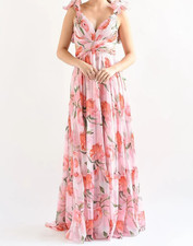Blumenkleid abendkleid maxikle gebraucht kaufen  Langerringen