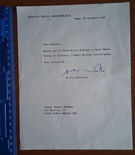 Autografo giulio andreottilett usato  Finale Emilia