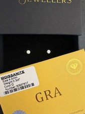 Moissanite earrings 925 for sale  BRISTOL