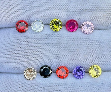 Lote de pedras preciosas calibradas naturais 4 mm 25 peças corte redondo mistura cor zircão comprar usado Lote de pedras preciosas calibradas naturais 4 mm 25 peças corte redondo mistura cor zircão comprar usado  Enviando para Brazil