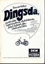 DKW VICTORIA - Romantisches Dingsda - Spottet über--DKW 502- Werbung von 1969 - comprar usado  Enviando para Brazil