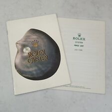 Rolex oyster booklet for sale  LEIGH-ON-SEA