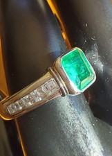 750 smaragd weissgoldring gebraucht kaufen  Datteln
