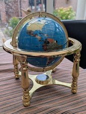 Gemstone globe brass for sale  WARRINGTON