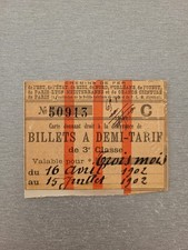 Ancienne carte billet d'occasion  Gardanne