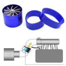 Single Supercharger Turbine Turbo charger Air Intake Fuel Saver Fan comprar usado  Enviando para Brazil