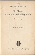 Feldpostausgabe mann schuldig gebraucht kaufen  Rostock