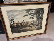 Vintage hunting print for sale  DONCASTER