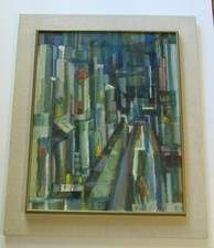 Cubism painting urban for sale  Cass City