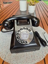 Telefone de mesa PMG Telecom preto baquelite 400 c1950s - Restaurado, testado e funcionando comprar usado  Enviando para Brazil